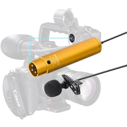 Movo Photo LV-6O micrófono lavalier omnidireccional cápsula de 8.3mm con conector XLR