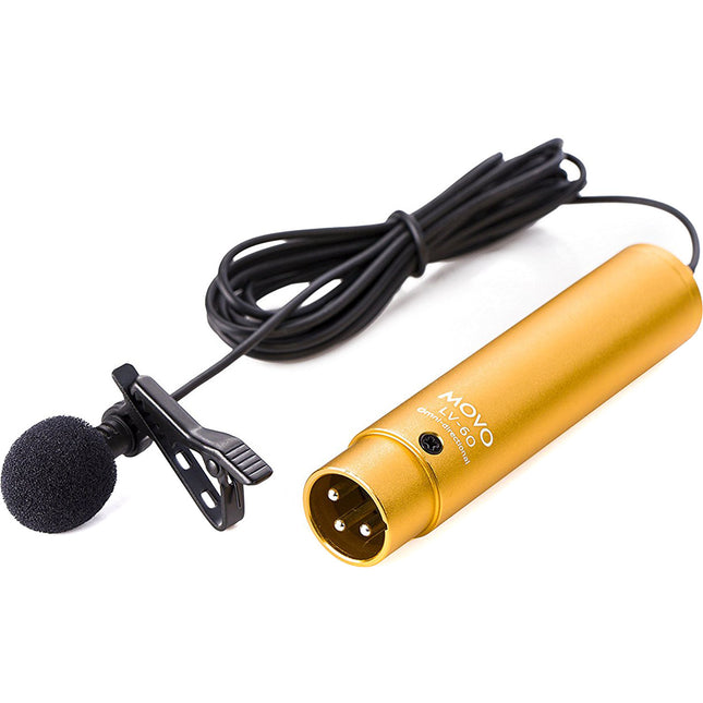 Movo Photo LV-6O micrófono lavalier omnidireccional cápsula de 8.3mm con conector XLR