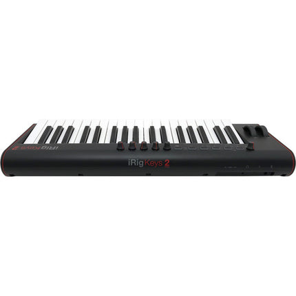 IK Multimedia iRig Keys 2 Pro Controlador MIDI USB 37 Teclas Sensibles Velocidad 4 Knobs