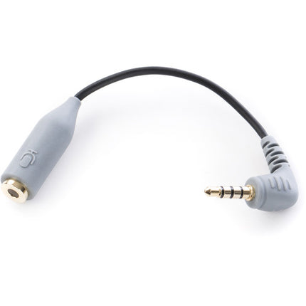 Movo Photo MC3 Adaptador de Micrófono 3.5mm TRS a TRRS 5" con Conectores Dorados