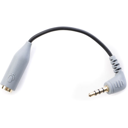 Movo Photo MC3 Adaptador de Micrófono 3.5mm TRS a TRRS 5" con Conectores Dorados