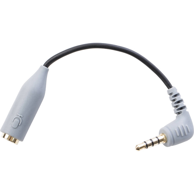 Movo Photo MC3 Adaptador de Micrófono 3.5mm TRS a TRRS 5" con Conectores Dorados