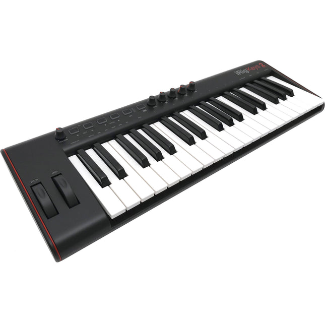 IK Multimedia iRig Keys 2 Pro Controlador MIDI USB 37 Teclas Sensibles Velocidad 4 Knobs