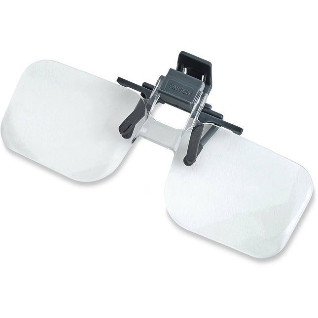 Carson OD-12 Lupa Clip y Volteo 1.75x +3.0 Dioptrías con Funda Suave