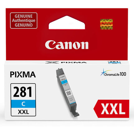 Canon CLI-281 XXL Cartucho de tinta cian 11.7mL para impresoras PIXMA TR7520 TR8520