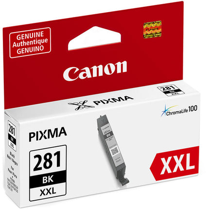 Canon CLI-281 XXL Tanque de Tinta Negro 11.7mL para Impresoras PIXMA TR7520 y TS9120