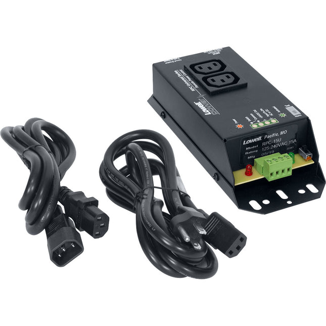 Lowell Manufacturing RPC-15-U Control Remoto de Energía con 2 Salidas IEC C13 15A 100-240V