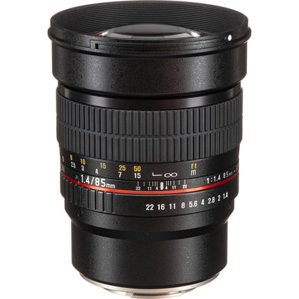 Rokinon 85mm f1.4 AS IF UMC Objetivo para Fujifilm X Mount APS-C con Capucha Extraíble