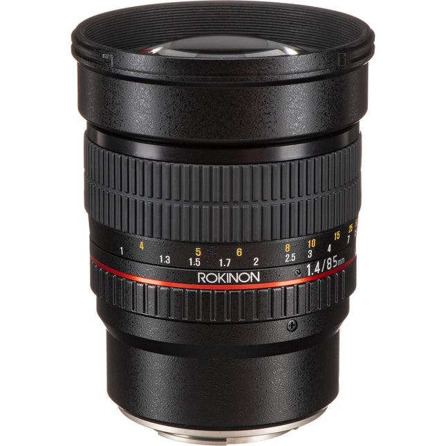 Rokinon 85mm f1.4 AS IF UMC Objetivo para Fujifilm X Mount APS-C con Capucha Extraíble