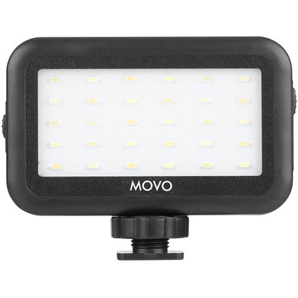 Movo Photo Smartphone Video Kit V2 Rig Luz LED 30 LEDs Micrófono Lavalier Inalámbrico
