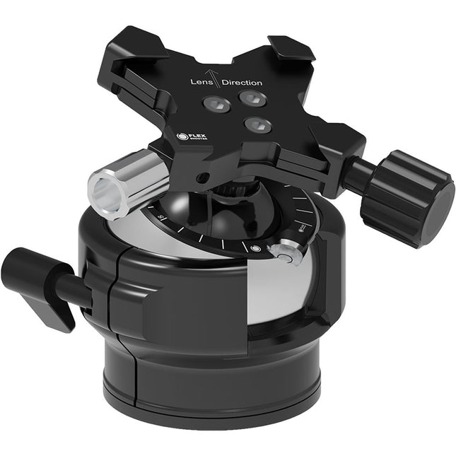 FlexShooter Pro Cabezal de Bola con Bloqueo Arca Tipo 100 lb Capacidad 3.9" Altura