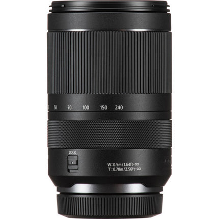 Objetivo Canon RF 24-240mm f4-6.3 IS USM Lente Full Frame con Estabilizador y Anillo Personalizable