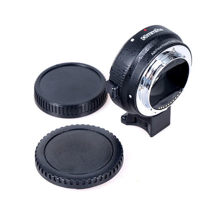 Commlite Adaptador Electrónico Nikon Autofocus para Lentes Canon EF o EF-S para Cámaras Sony E con Pie de Trípode