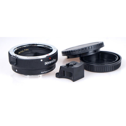 Commlite Adaptador Electrónico Nikon Autofocus para Lentes Canon EF o EF-S para Cámaras Sony E con Pie de Trípode