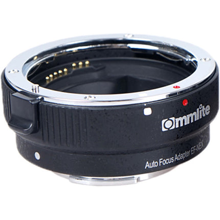 Commlite Adaptador Electrónico Nikon Autofocus para Lentes Canon EF o EF-S para Cámaras Sony E con Pie de Trípode