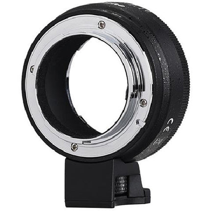 Commlite Adaptador de Montura para Lentes Nikon F a Sony E con Control de Apertura y Pie de Trípode