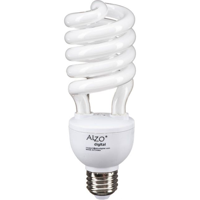 ALZO CFL Bombilla Fotografía 27W 120V 5500K 1300 Lúmenes E26 E27