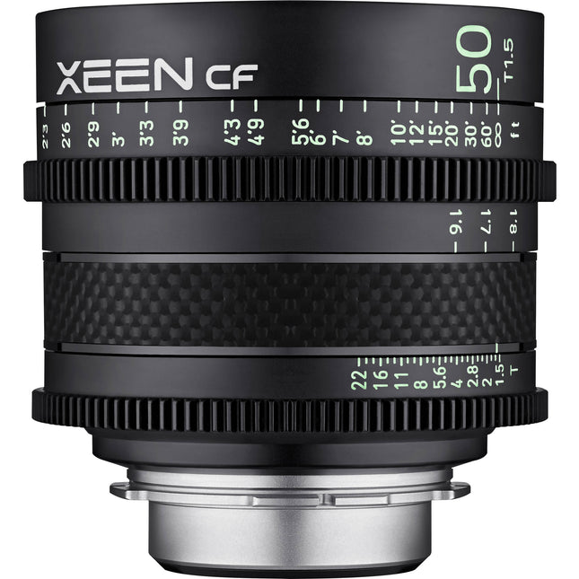 Rokinon XEEN CF 50mm T1.5 Lente Cine PL Montura Carbono 8K