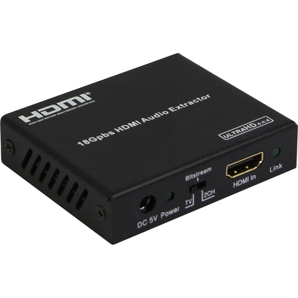 A-Neuvideo Extractor de Audio HDMI 4K 18Gb/s UHD 4K60 10-Bit HDR