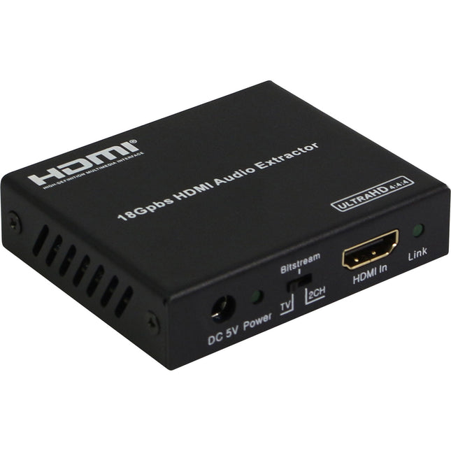 A-Neuvideo Extractor de Audio HDMI 4K 18Gb/s UHD 4K60 10-Bit HDR