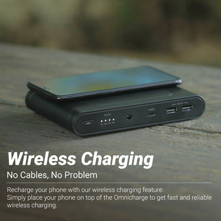 omnicharge Omni Mobile Power Bank 25600mAh Carga Inalámbrica 72W