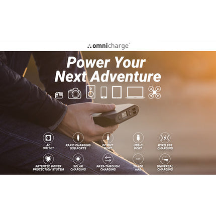omnicharge Omni 20+ Cargador portátil 20000mAh 60W USB-C con pantalla OLED