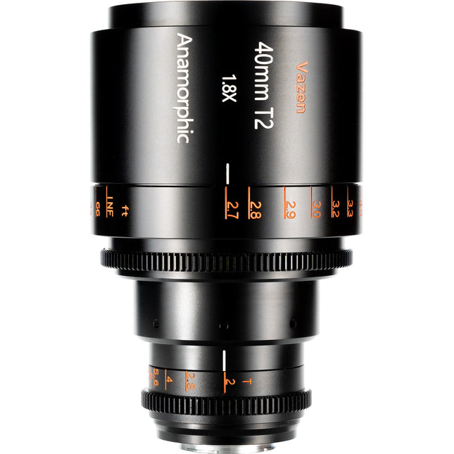 Vazen 40mm T2 1.8x Lente Anamórfico para Cámaras Micro Cuatro Tercios Apertura T2-T16 300° Enfoque