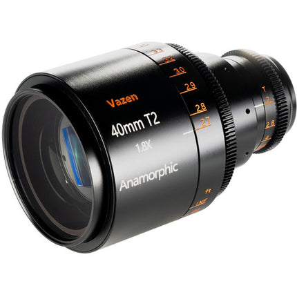 Vazen 40mm T2 1.8x Lente Anamórfico para Cámaras Micro Cuatro Tercios Apertura T2-T16 300° Enfoque
