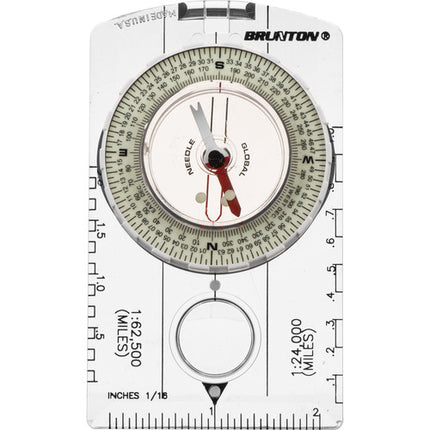 Brunton 8010 Classic Brújula de Mapas con Azimut Luminoso y Resolución 2°