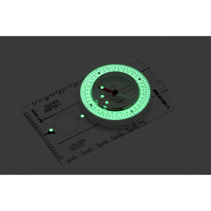 Brunton 8010 Classic Brújula de Mapas con Azimut Luminoso y Resolución 2°