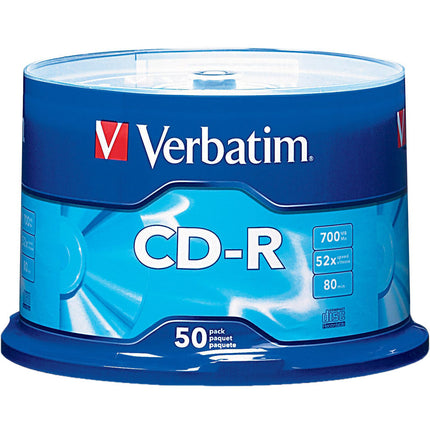 Verbatim CD-R Disco Grabable 700MB 80 Minutos 50 Unidades Spindle