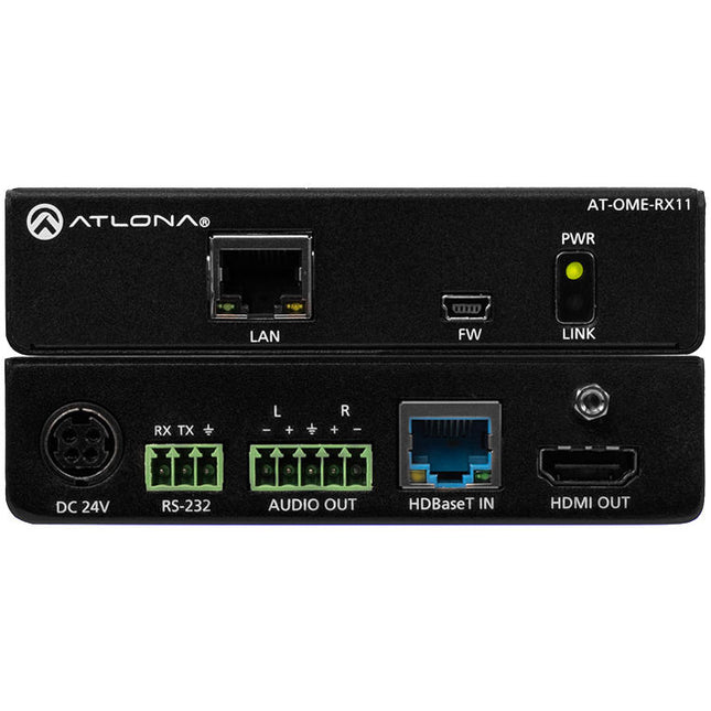 Atlona Omega Receptor HDMI 4K sobre HDBaseT con Audio 330' y PoE
