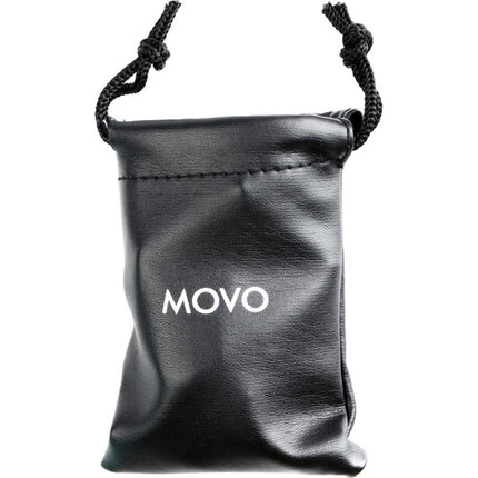 Movo Photo PM20-S Sistema de Micrófono Lavalier Doble para Entrevistas con Dos Micrófonos Clips y Estuche