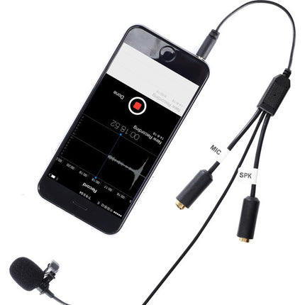Movo Photo PM20-S Sistema de Micrófono Lavalier Doble para Entrevistas con Dos Micrófonos Clips y Estuche