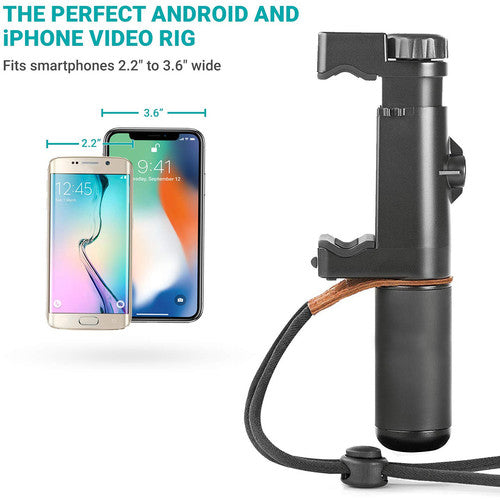 Movo Photo PR-1 Rig para Video Smartphone con Montura y Nivel Integrado 2.2-3.6