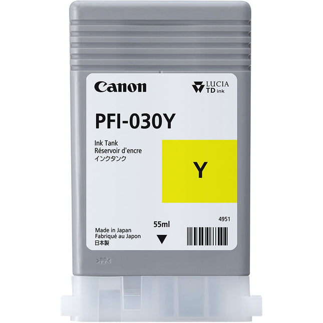 Canon PFI-030 Cartucho de Tinta Amarilla 55mL para TM-240 TM-340 TA-20 TA-30