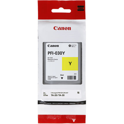 Canon PFI-030 Cartucho de Tinta Amarilla 55mL para TM-240 TM-340 TA-20 TA-30