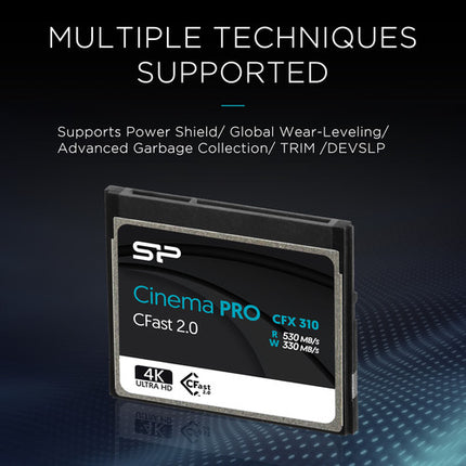 Silicon Power Cinema PRO CFX 310 Tarjeta de Memoria cFAST 128GB 530MBs 2-Pack