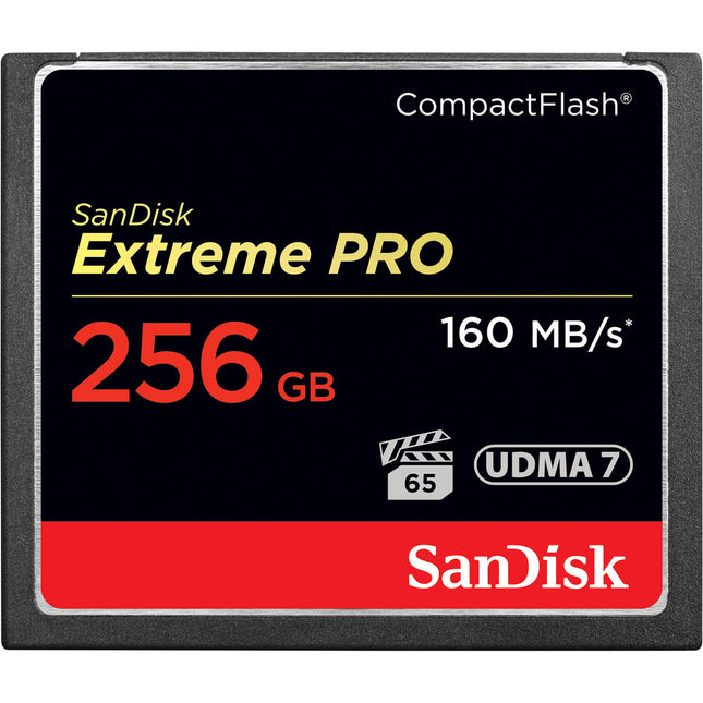 SanDisk Extreme Pro Tarjeta de Memoria CompactFlash 256GB 160MBs