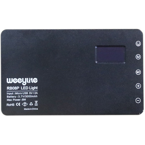 Weeylite RB08P Mini Luz LED RGB Portátil 2500-8500K Batería 3000mAh