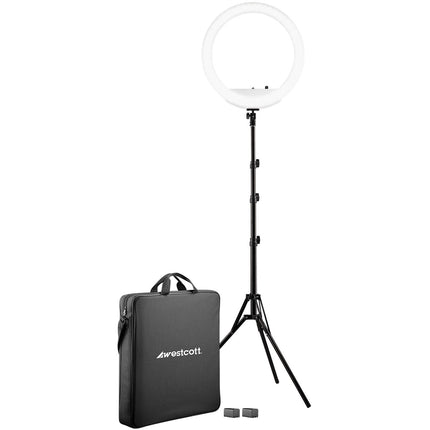 Westcott Bi-Color LED Ring Light Kit 18" Temperatura 3200-5600K 6.5 pies Soporte
