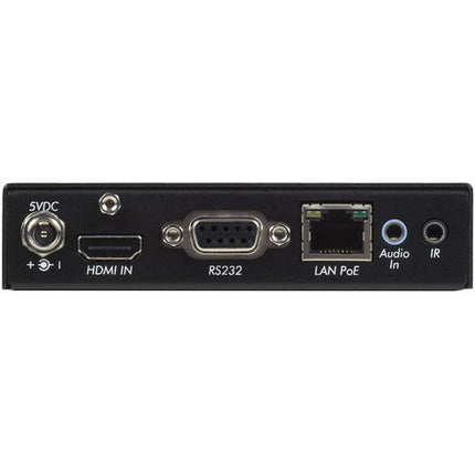 MuxLab 4K HDMI Dante sobre IP Transmisor PoE 4 DIP RS232 IR 328ft