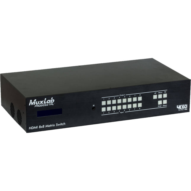 MuxLab HDMI 8x8 Matriz Switch con Salidas HDBaseT 4096x2160 60Hz Control IR
