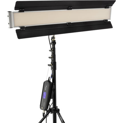Genaray Key and Fill Iluminación 36" Soft Strip Kit 2 Luces Bi-Color 9.5' Soportes y Pesas 15 lb