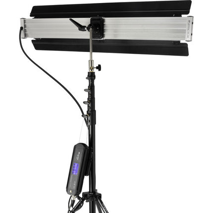 Genaray Key and Fill Iluminación 36" Soft Strip Kit 2 Luces Bi-Color 9.5' Soportes y Pesas 15 lb