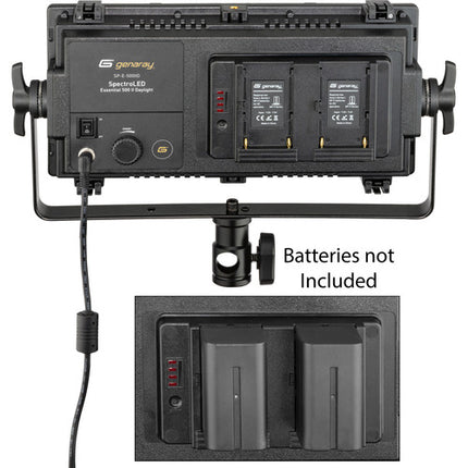 Genaray Spectro LED Essential 500IID Panel LED Luz Diurna 5600K 3880 Lux Kit 2 Luces y Baterías