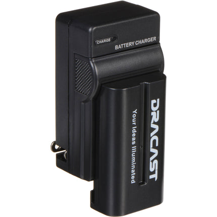 Dracast Kit de Batería NP-F 2200mAh y Cargador Litio Ion