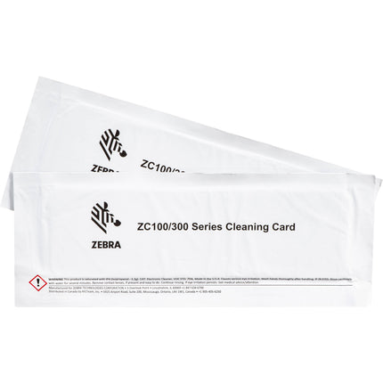 Zebra Cleaning Card Kit para ZC100 y ZC300 2000 imágenes para impresoras tarjetas