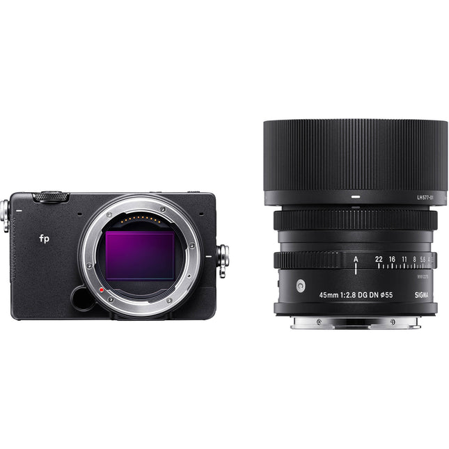 Sigma fp Cámara Sin Espejo con Lente 45mm f2.8 Sensor 24.6MP UHD 4K