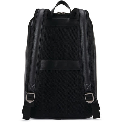 Samsonite Classic Leather Slim Mochila de Cuero para Laptop 14.1" Negra